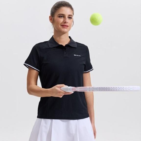 3 Pack Women's Polo Short-Sleeve Shirts 3 Buttons Collared Activewear Uniform Tops Moisture-Wicking T-Shirts for Work & Casual Golf T Shirt Tennis Tops Breathable Comfortable Sports  Women's Polo Athleisure compression shirts men