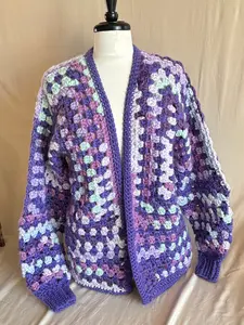 Hocus Crocus Granny Square Cardigan — Large