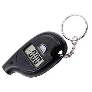 Mini Keychain-style Tire Gauge, Digital LCD Display Car Tire Air Pressure Tester Meter, Auto Car Motorcycle Tire Safety Alarm