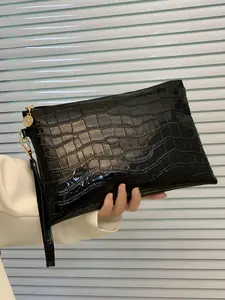 New Fashion Crocodile Pattern Women's Handbag, Large Capacity Envelope Bag, Multifunctional Versatile Wallet, Stylish Accessory for Everyday Use