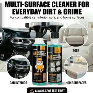 Heavy Duty Degreaser Professional High Efficiency Kitchen Cleaner Fast Grease and Grime Removal for Oven Stove Vent Hood