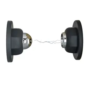 Short No-Drill Door Stopper Set, Strong Magnetic Silicone Bumper, Office & Home Use, 5-Piece Anti-Collision Door Holder