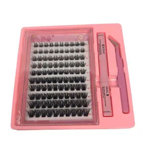 Large Capacity WM Series Segmented Lashes Manga Eye Natural Curly False Eyelash Set Eye Enlarging Makeup Lashes