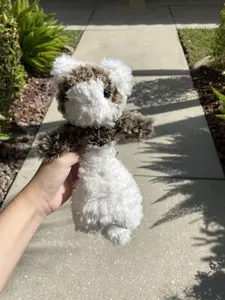 handmade crochet fluffy ferret plush