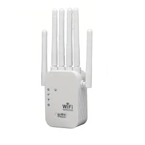 Wireless Network Extender 1200mbps Dual Band WiFi Signal Booster, Covers 8,000 Sq Ft, Supports 45 Devices, Home Repeater WiFi Range Extender with Ethernet Port