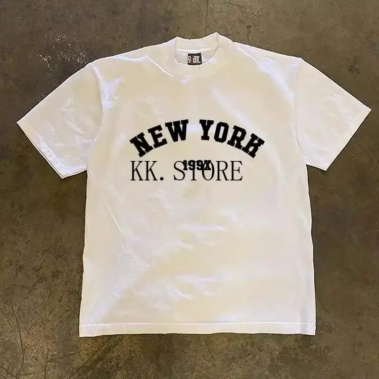 Korean Style Minimalist Letter Graphic T-Shirt | 100% Cotton Unisex Short Sleeve Top | Trendy Casual Fashion Tee for Men & Women | Modern Streetwear Shirt | SKU qmxtrplazv