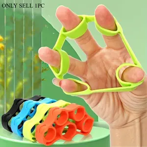 Strengthen Your Fingers with this 1pc Finger Training Resistance Band! Finger Puller Silicone Pulling Band Finger Trainer Five Finger Resistance Band Finger Pulling Rope Pulling Ring