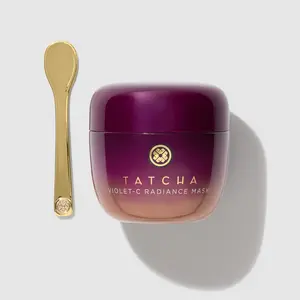 Tatcha The Violet-C Radiance Mask: Brightening Mask with Vitamin C for Glowing Skin (50 ml / 1.7 oz) Radiant Synthetic
