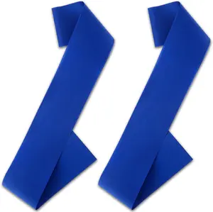 2 Pack Blank Satin Sashes, Pentagram Angel Design,for Graduation Pageant Decorations,Birthday,Bridal Shower,Wedding,Party DIY Supplies.