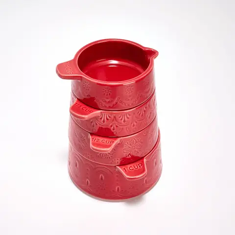 Aarti Sequeira 4pc Stacking Ceramic Measuring Cups