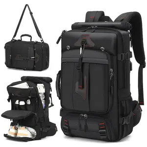 1pc Large Capacity 13.21 Gallon Climbing Backpack, Polyester Lining, Adjustable Strap, USB Charging, Compartment with Shoes, Zipper Closure, Unisex Outdoor Camping Backpack