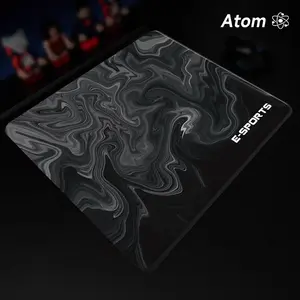 ATOM Mouse Pad  Anime Character Tempered Glass Mouse Pad, Laser Engraved Photovoltaic Glass, Super Slip Surface, Non-slip Honeycomb Base FPS Gaming Mouse Pad