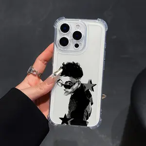 Rapper R-Rauw A-Alejandro iPhone Case, Shockproof Transparent Soft Back Cover, Fits iPhone 16/15/14/13/12/11 Pro Max/x/XR/XS Max/8/7 Plus