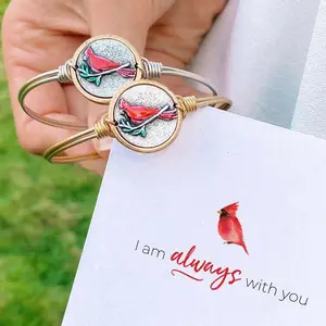 Red Bird Buckle Bracelet, Lucky Animal Hand Jewelry for Women, Daily Match Artificial Gemstone Bracelet Accessory