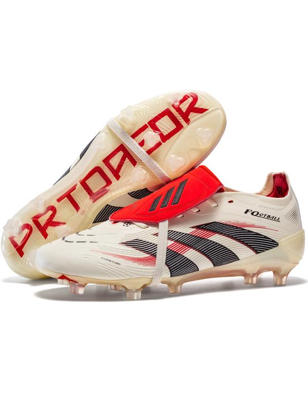 Unisex's Foldable Sporty Football Shoes, Comfortable and Durable Striped Microfiber Upper Football Boots, All Seasons