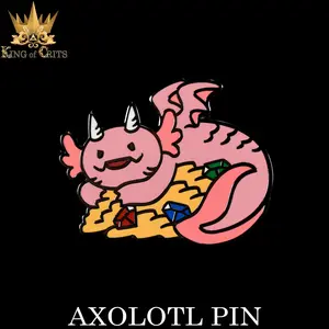 Axolotl Enamel Pin