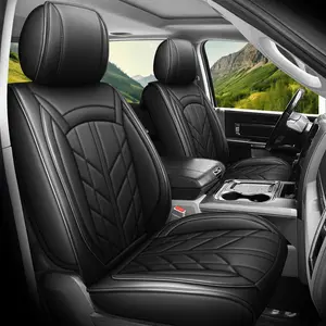 Tailored Car Seat Covers for Nissan Kicks 2018-2023 Full Set Premium Waterproof Breathable PU Leather Airbag Compatible One-Piece Rear Bench Easy Install 5 Seats Protection