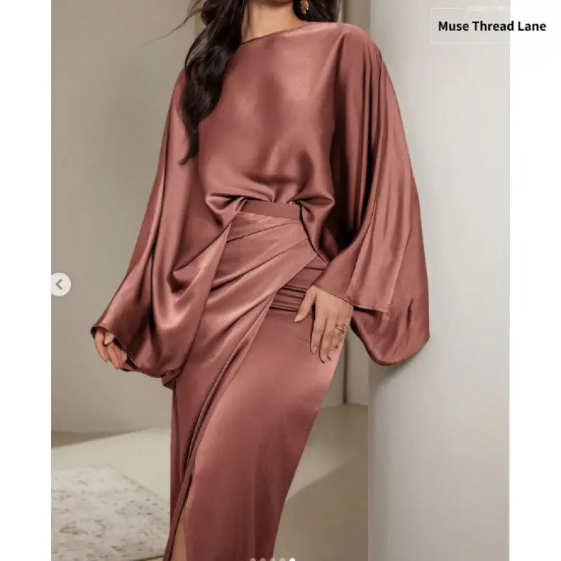 Women's Longline Trench Coat, Solid Color Spring Outerwear with Long Sleeves, Elegant Coat Dress for Petite Lady, Longsleeves, Casual Coat Dress