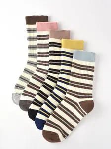 Bella - Striped Crew Socks