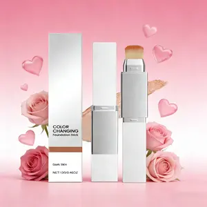 Deep Skin Tone Dual-Color Concealer Stick (13g/13g*3), Natural Color, Smooth Texture, Long-Lasting, Portable, Hydrating Flawless Coverage, Perfect for Daily Use & Dates