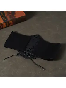 Fashion Butterfly Wide Belt for Women, Tie-on Waistband, Daily Outfit Accessory