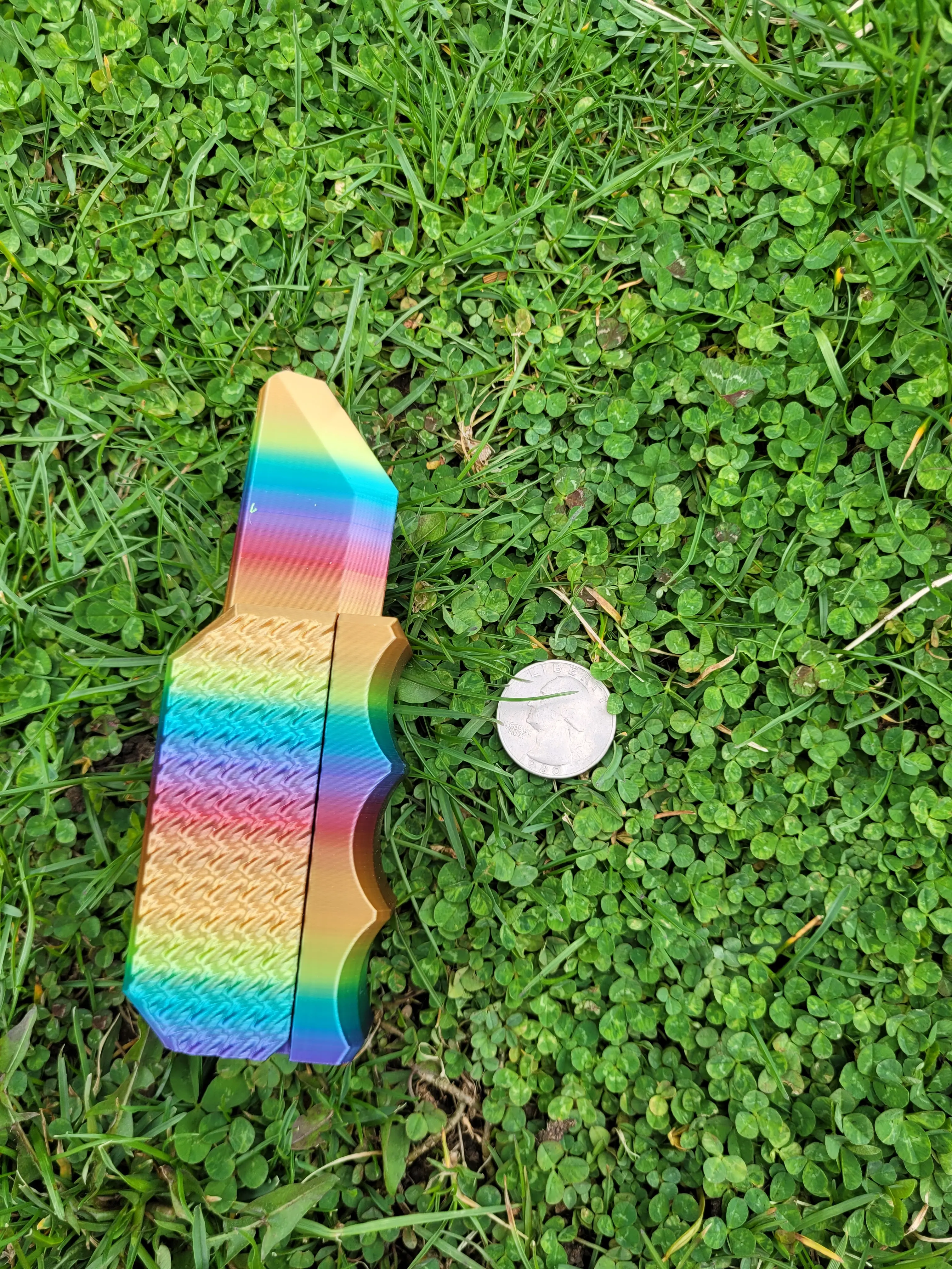 Fidget Knife - Silk Rainbow
