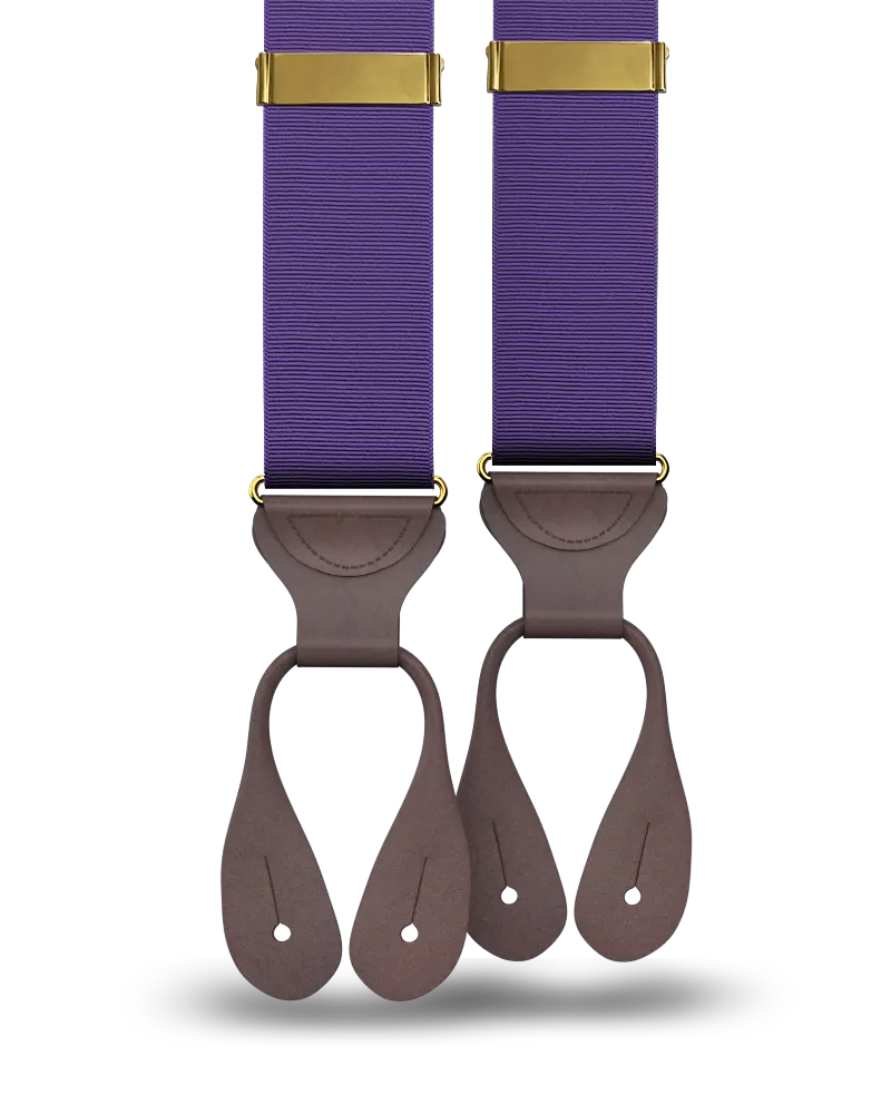 Purple Grosgrain Suspenders