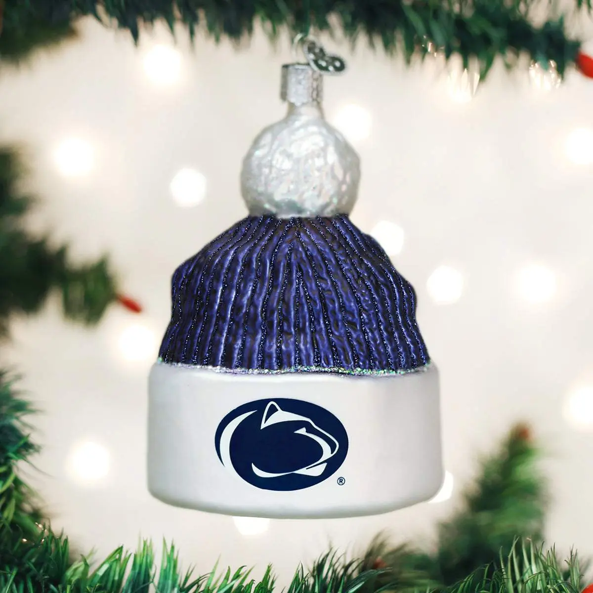 Penn State Beanie Home Ornament, Festive Holiday Decor for Home Display