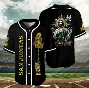 Sanjuditas Baseball Jersey, Summer Sports Shirt for Men and Women, Sanjuditas Mexico Jersey Summer Jersey