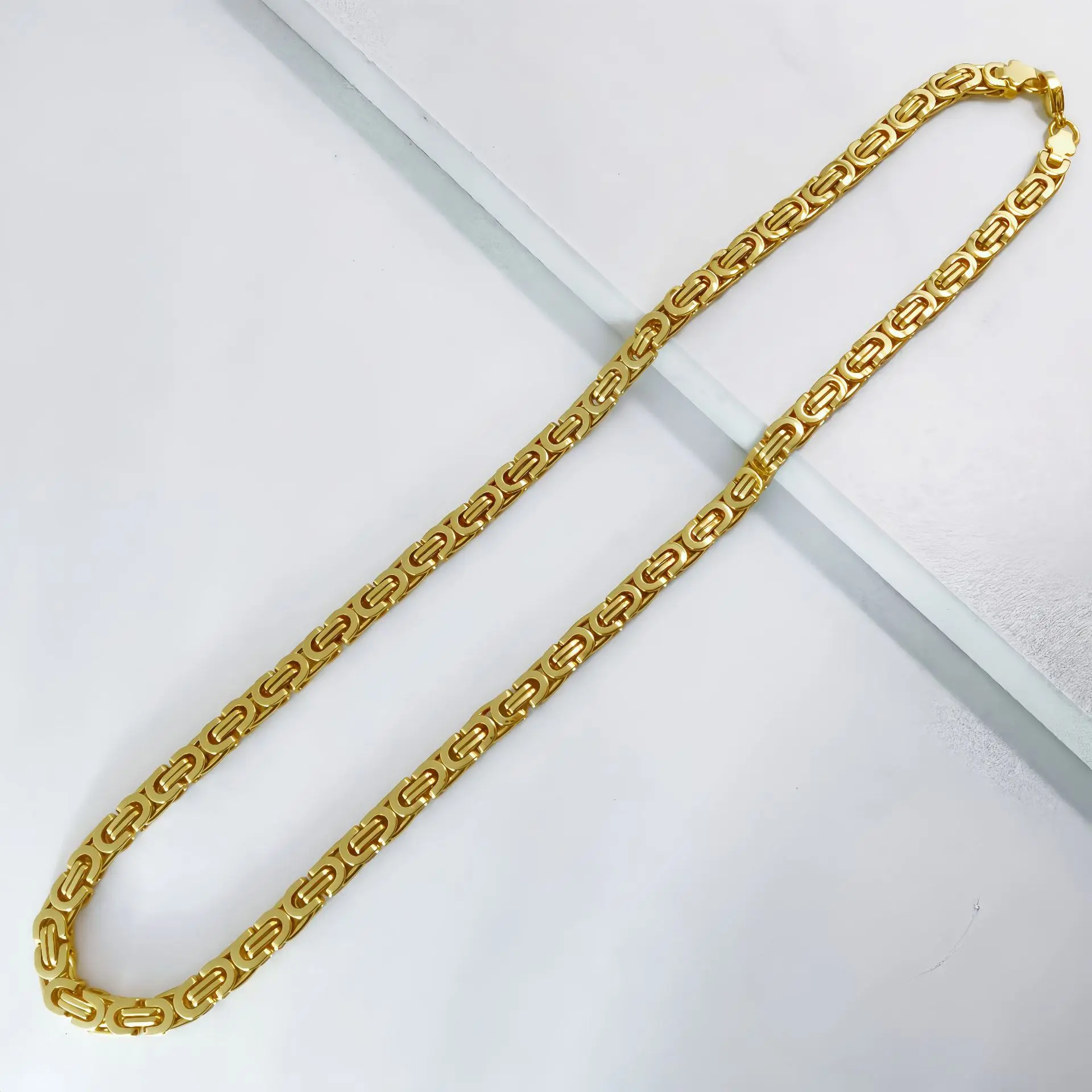 Golden 6mm * 55cm Flat Chain