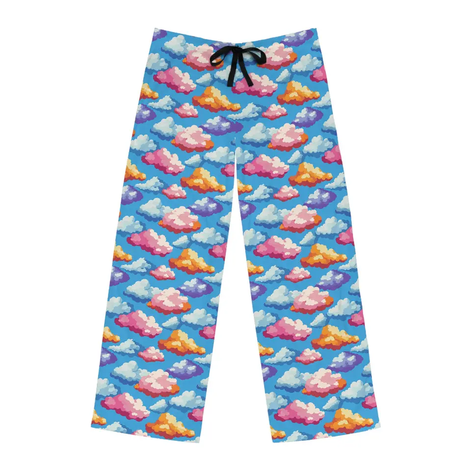 Rainbow Clouds Lounge Pants - Athletic Fit For Men and Women - Made in USA Pants