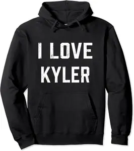 I Love Kyler Family Son Daughter Boy Girl Baby Name Pullover Hoodie - Jacobjbt Shop 54B0992ZK22P