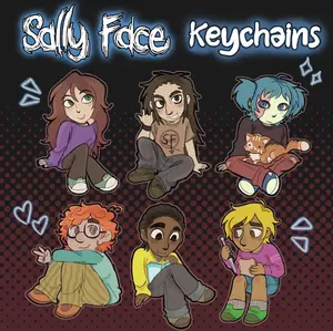 Sally Face Keychains - Game Gift Acrylic Charms - Kawaii, Cute Keyring Accessory, Fun Charm For Backpack Or Purse | High Quality and Customer Favorite Items