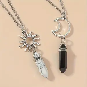 4PCS Stylish Pendant Necklaces Set for Women Men Fashion Accessories Versatile & Elegant Design Perfect Gift for All Occasions