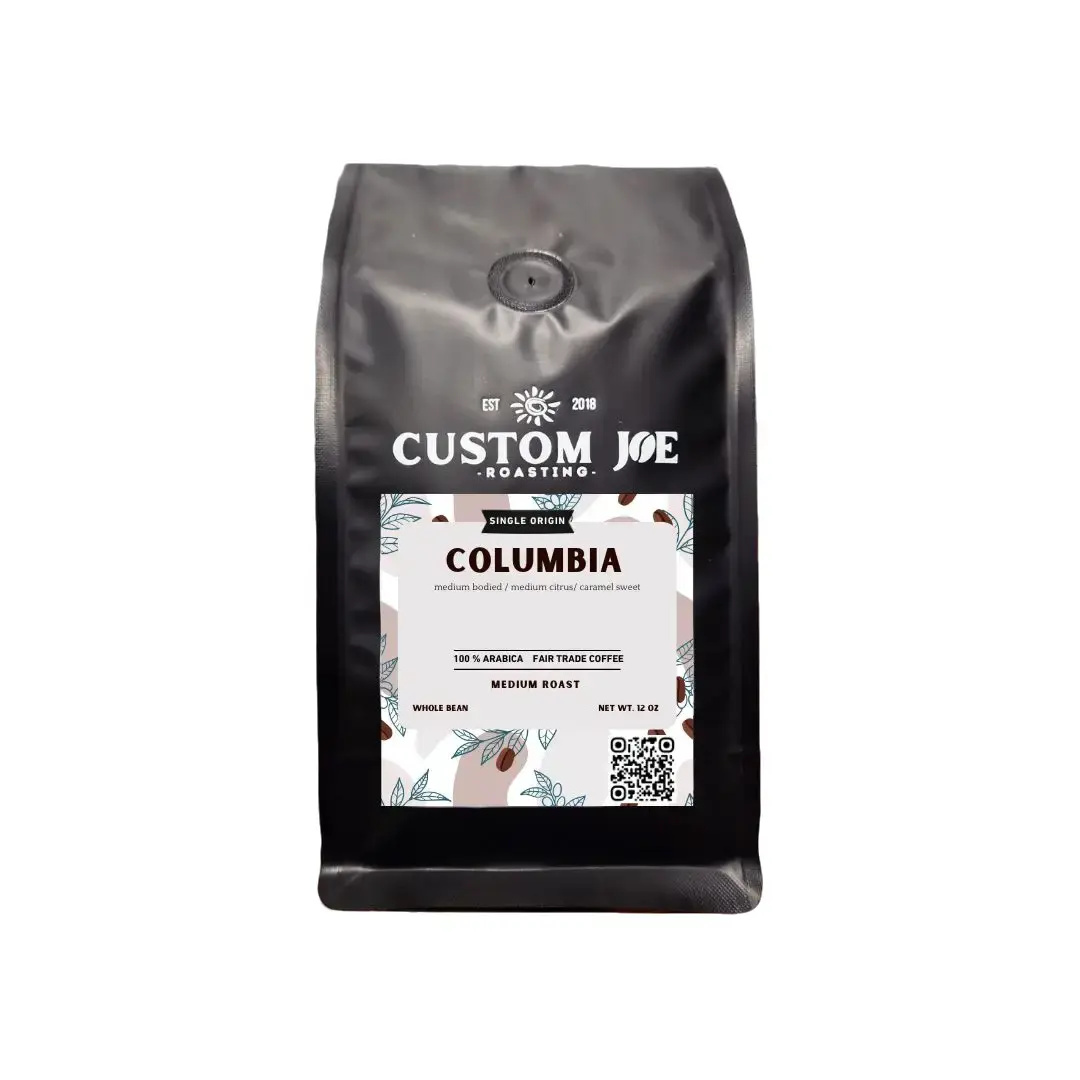 Colombia Coffee beans by Custom Joe Roasting in Medium Roast Beverage