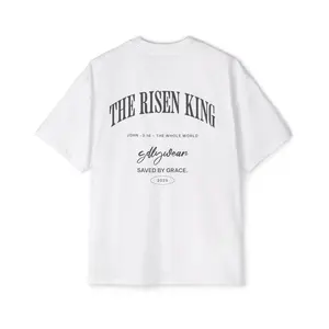 The Risen King Oversized T-Shirt - Soft 100% Premium Cotton Round Neck Short Sleeve Tee for Men