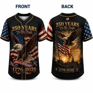 250th Anniversary Baseball Jersey, We The People Shirt, Independence Day Jersey, American Flag Shirt, Patriotic Family Set