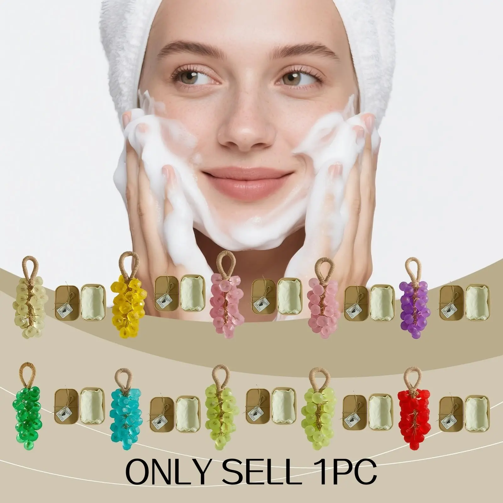 Grape Soap Series Gentle Cleansing Body Care Body Skin Smooth Non-Sticky Unique Scent Fresh Long-Lasting Fragrance