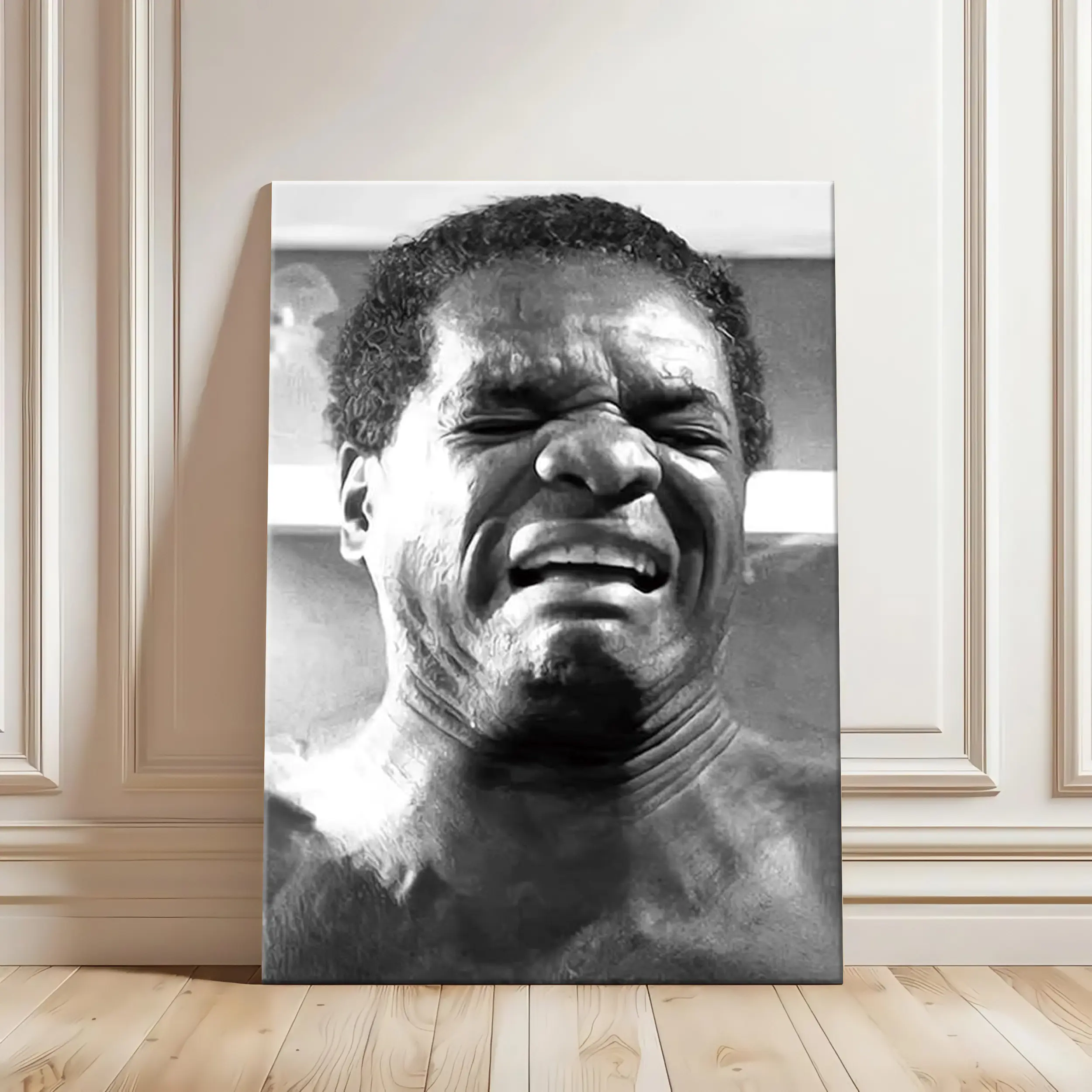 20x30inch(50x75cm) Mold Resistant Artistic Black & White Sketch Funny Stank Face Man Toilet Humor Canvas Wall Art Poster - Waterproof Wood Framed, Teen-Friendly Home Decor for Kitchen, Wardrobe, Balcony Home Supplies