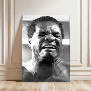 Funny Bathroom Canvas Wall Art Stank Face Man Poster Black and White Toilet Humor Print Aesthetic Restroom Decor for Guest Bath