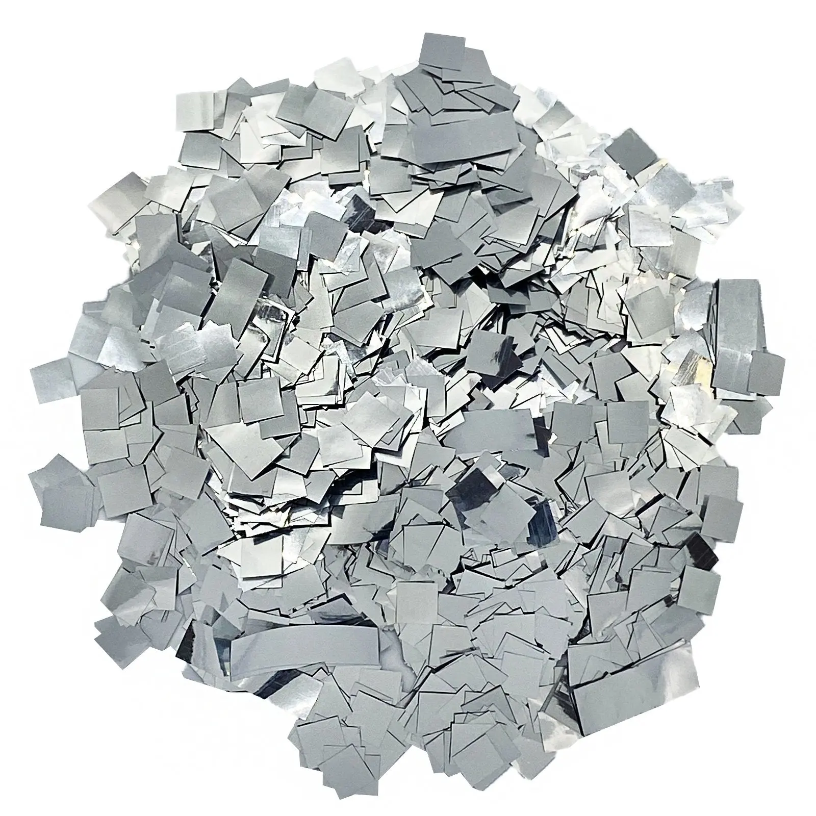 Silver Metallic Miniature Confetti - Pixie Squares (1lb)