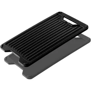 BAC609 Griddle Grill Replacement Parts for Traeger Pro 575 Ridgeland 572 Pro 780 TFB88PZD TFB57GLE Pro Series 22 TFB88PUB BBQ07E BBQ07E BBQ070 Traeger Cast Iron Reversible Griddle Plate Accessories