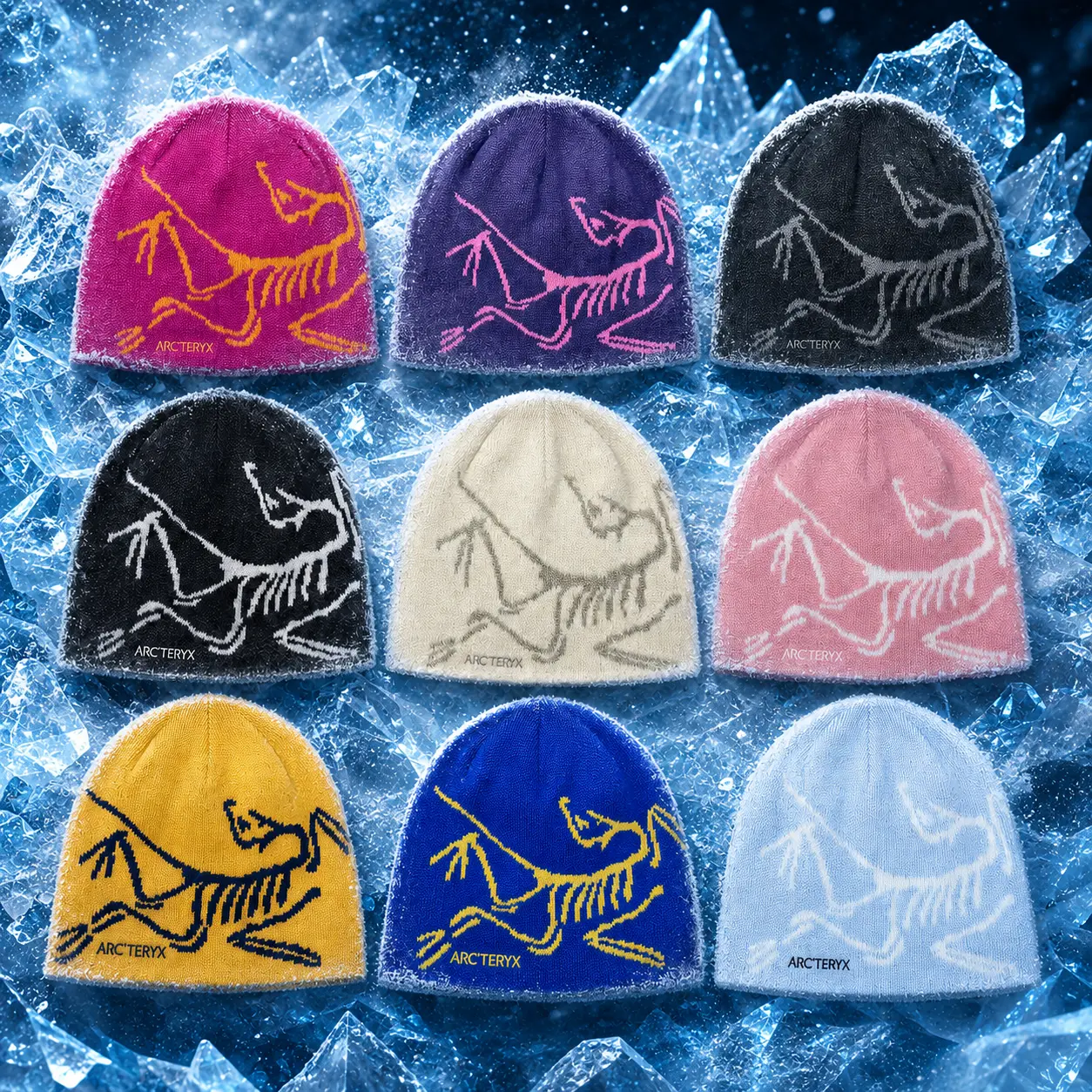Arc'teryx Bird Head Toque - Frozen Legacy - classic unisex winter beanie, breathable, comfortable blend of wool and recycled polyester, skiing, snowboarding, climbing  & Outdoor Wear
