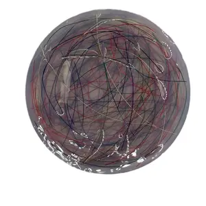 Rainbow Hair Trichy silicone picky pad - hair like Textures in Fidget Pads for Trichotillomania skin picking, hair pulling, ADHD anxiety stress relief