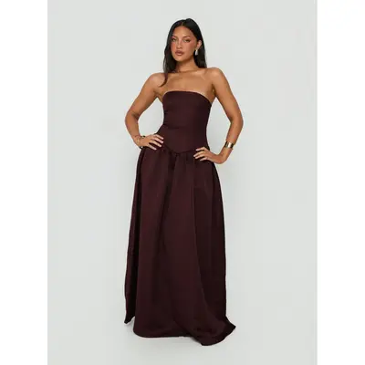esmira halter maxi dress Princess Polly bell sleeve mini dress