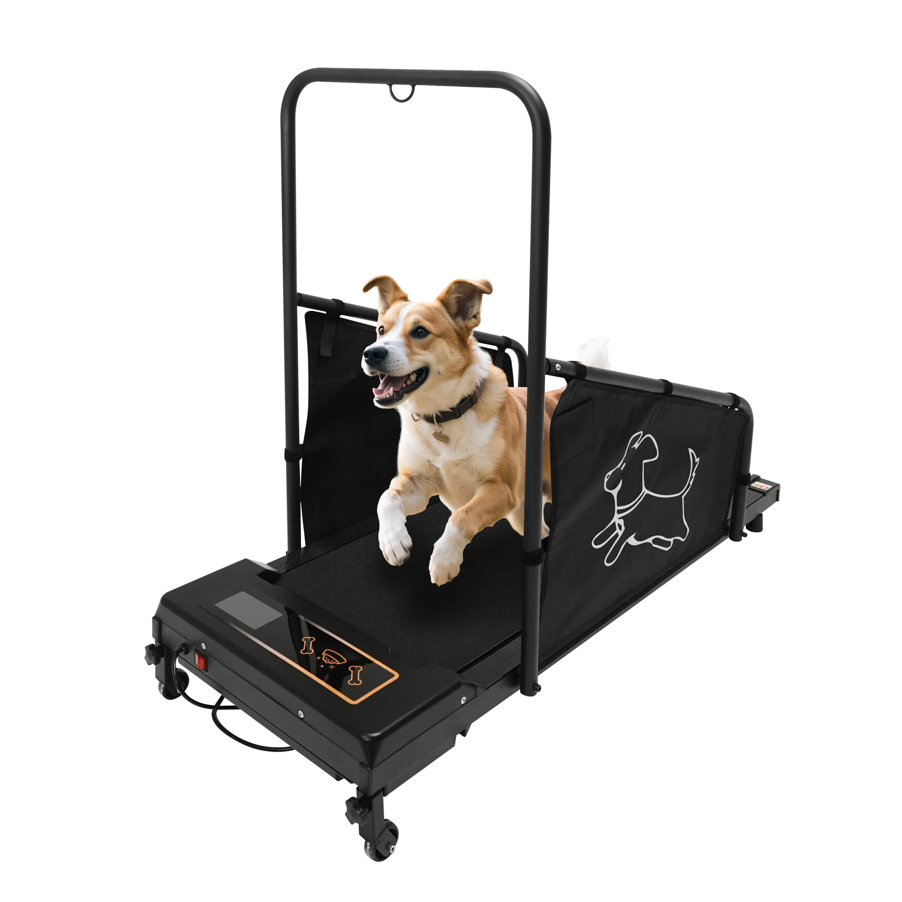 Dog Pacer Medium Dog Treadmill - 1.5HP Motor, 37.5in x 15in Belt, Metal Frame, Stable Side Screens, LED Display, Remote Control, Pet Exercise Equipment for Health & Fitness