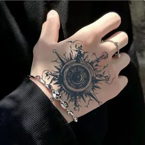 Temporary tattoo stickers waterproof celestial astrolabe elements men and women fake tattoos simulated tattoo color arm back