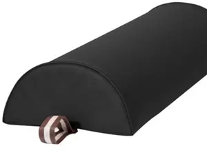 Master Massage 9" Large Half Round Semi-round Pillow Cushion Massage Bolster 9"x26" ,Black, Unscented