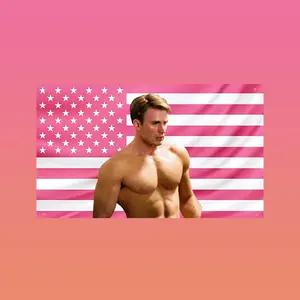 Crhis Evans Flag, Pink Aesthetic Wall Flag, Crhis Evans Shirtless Aesthetic Tapestry, Actor Fan Room Decor hot actor wall art tv show tapestry