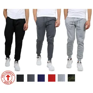 Men's 3 Pack Fleece Active Athletic Jogger Sweatpants with Drawstring Sizes S-2XL Breathable Men's 3 Pack Fleece Active Athletic Jogger Sweatpants with Drawstring Sizes S-2XL Breathable